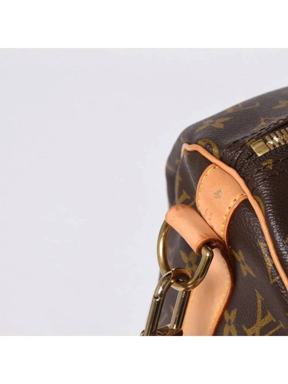 Louis Vuitton Boston Bag Keepall Bandouliere 45 Monogram Brown Gold